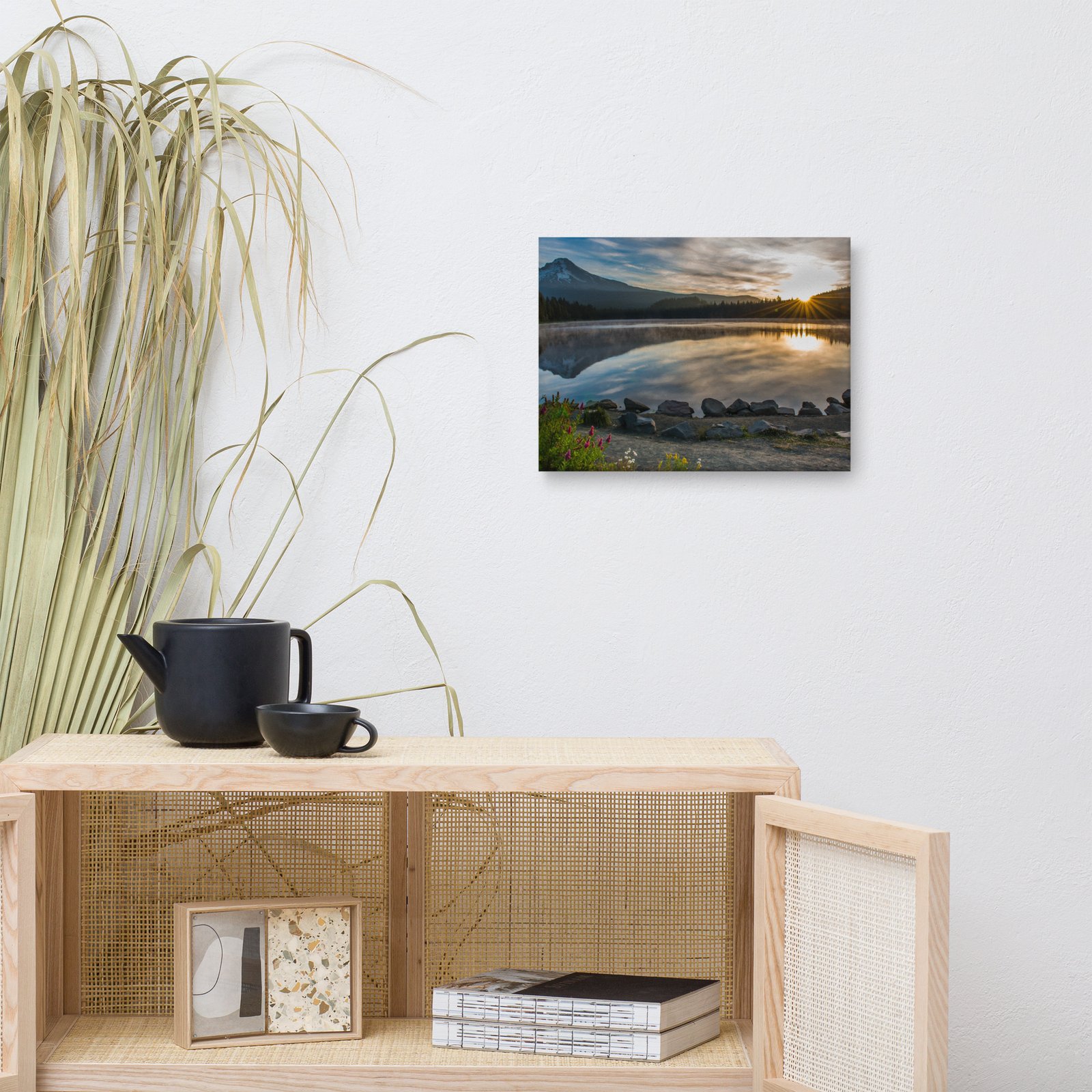 Sunrise, Trillium lake, Mt. Hood Oregon - Canvas Digital Printing