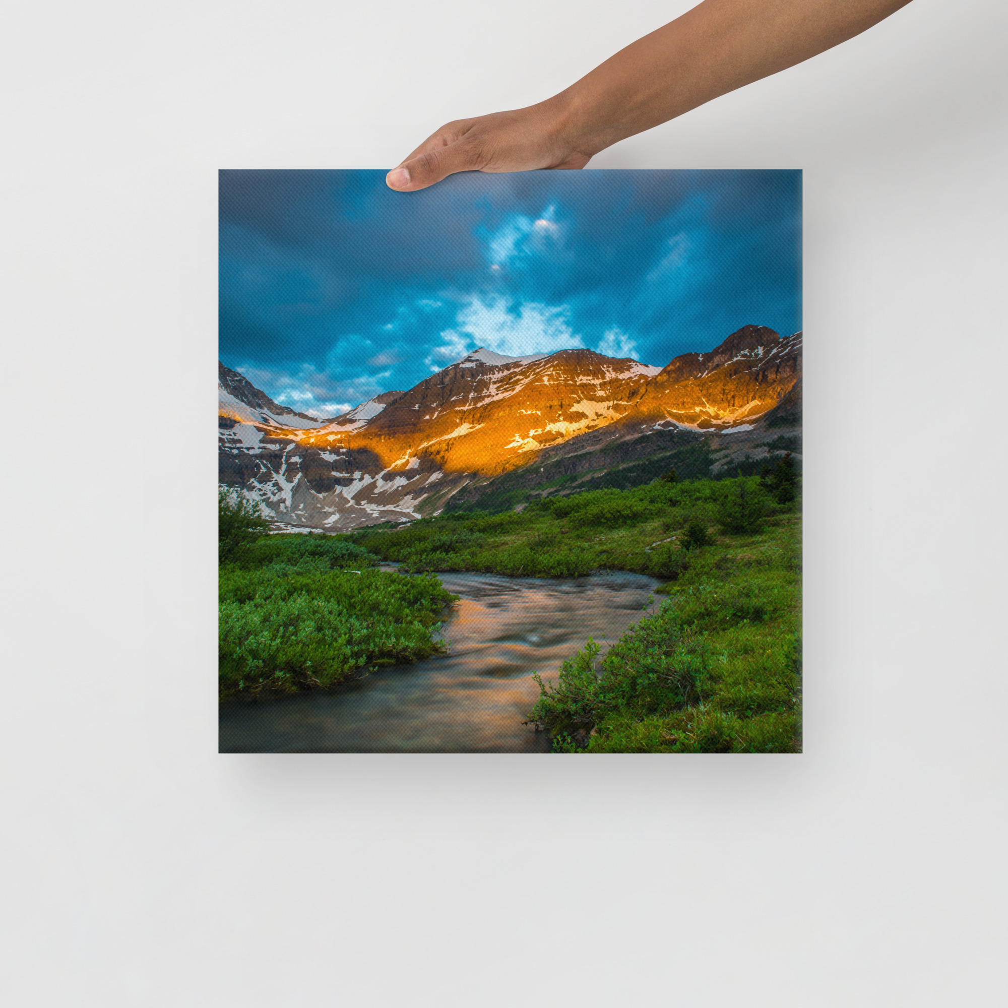Sunrise at the foot of Mt. Assiniboine British Columbia - Canvas Digital Printing - Image 3