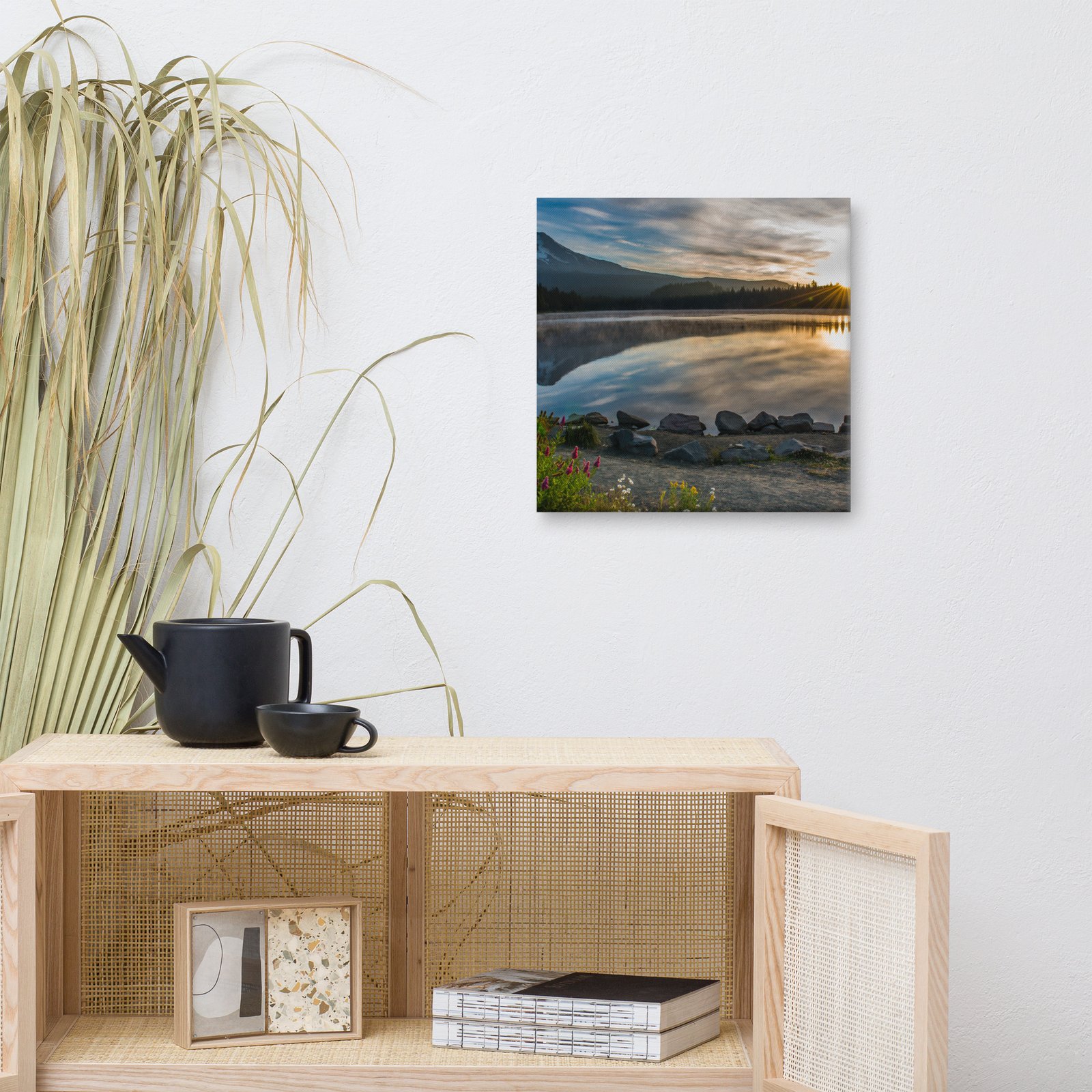 Sunrise, Trillium lake, Mt. Hood Oregon - Canvas Digital Printing - Image 3