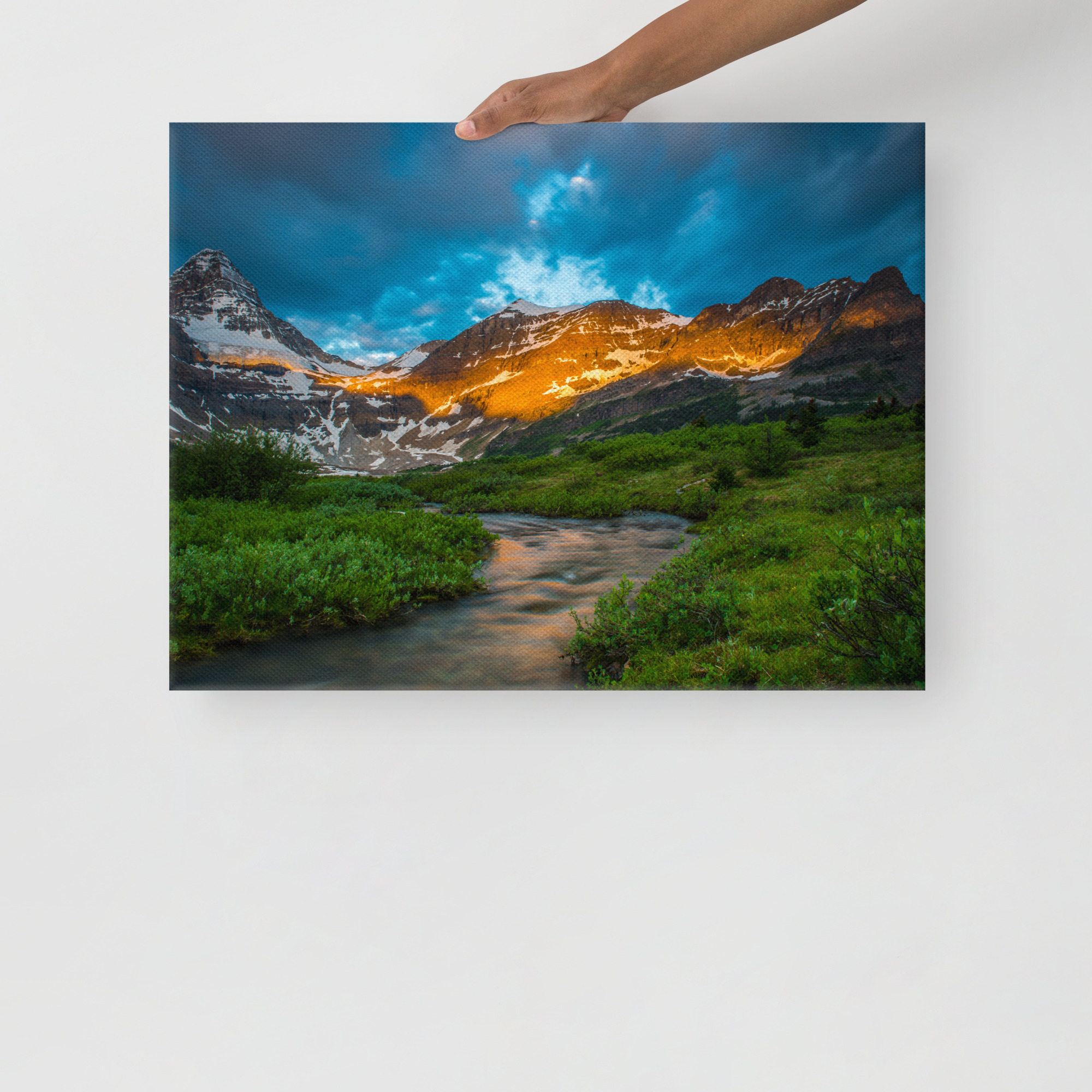 Sunrise at the foot of Mt. Assiniboine British Columbia - Canvas Digital Printing - Image 5