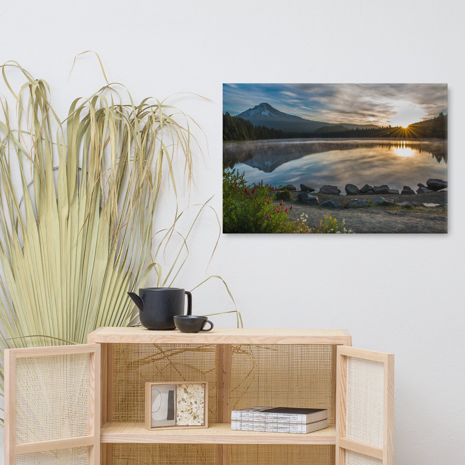 Sunrise, Trillium lake, Mt. Hood Oregon - Canvas Digital Printing - Image 6