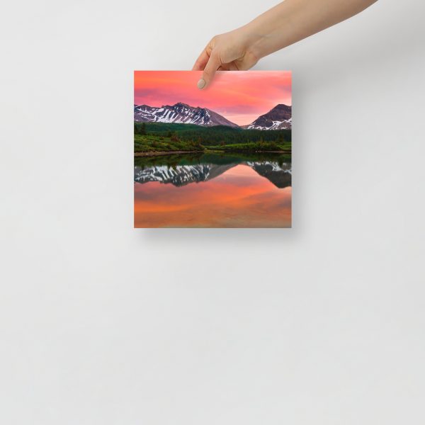 Sunset in Banff, British Columbia - Premium Luster Photo Paper Poster (in) - Image 2