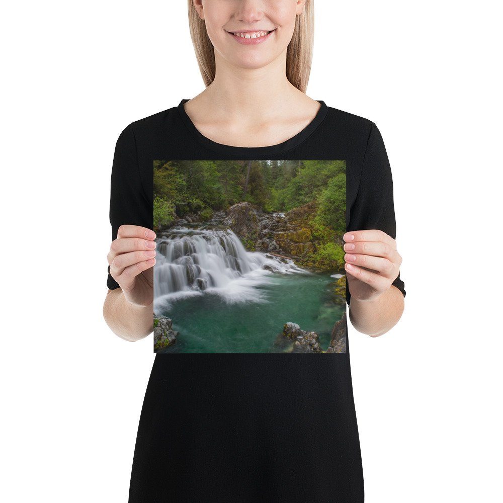 Sawmill Falls, Gates, Oregon - Enhanced Matte Paper Poster(in) - Image 2