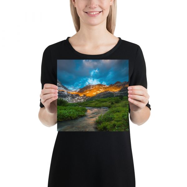 Sunrise at the foot of Mt. Assiniboine British Columbia - Premium Luster Photo Paper Poster (in) - Image 2
