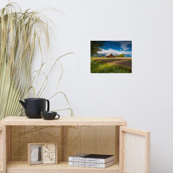 Moulton Barn, Grand Tetons, Wyoming - Premium Luster Photo Paper Poster (in) - Image 3