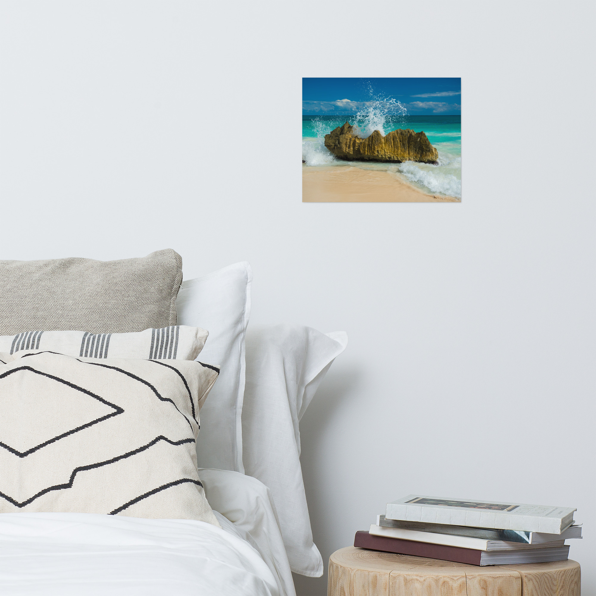 Tropical Waves on Rocks - Premium Luster Photo Paper Poster (in) - Image 3