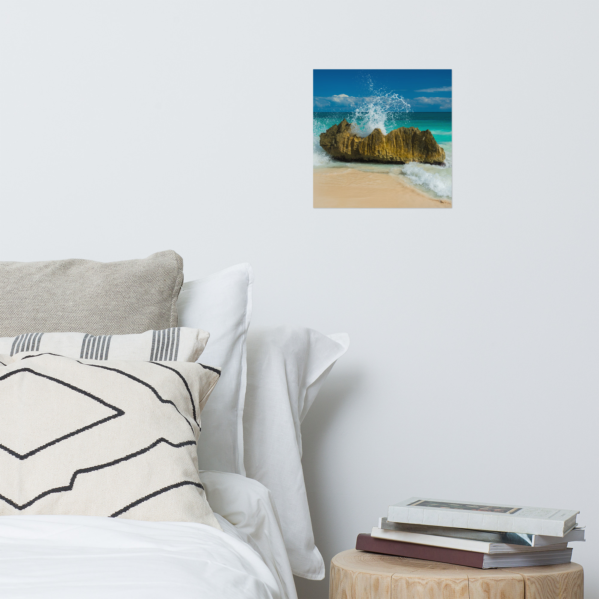 Tropical Waves on Rocks - Premium Luster Photo Paper Poster (in) - Image 4