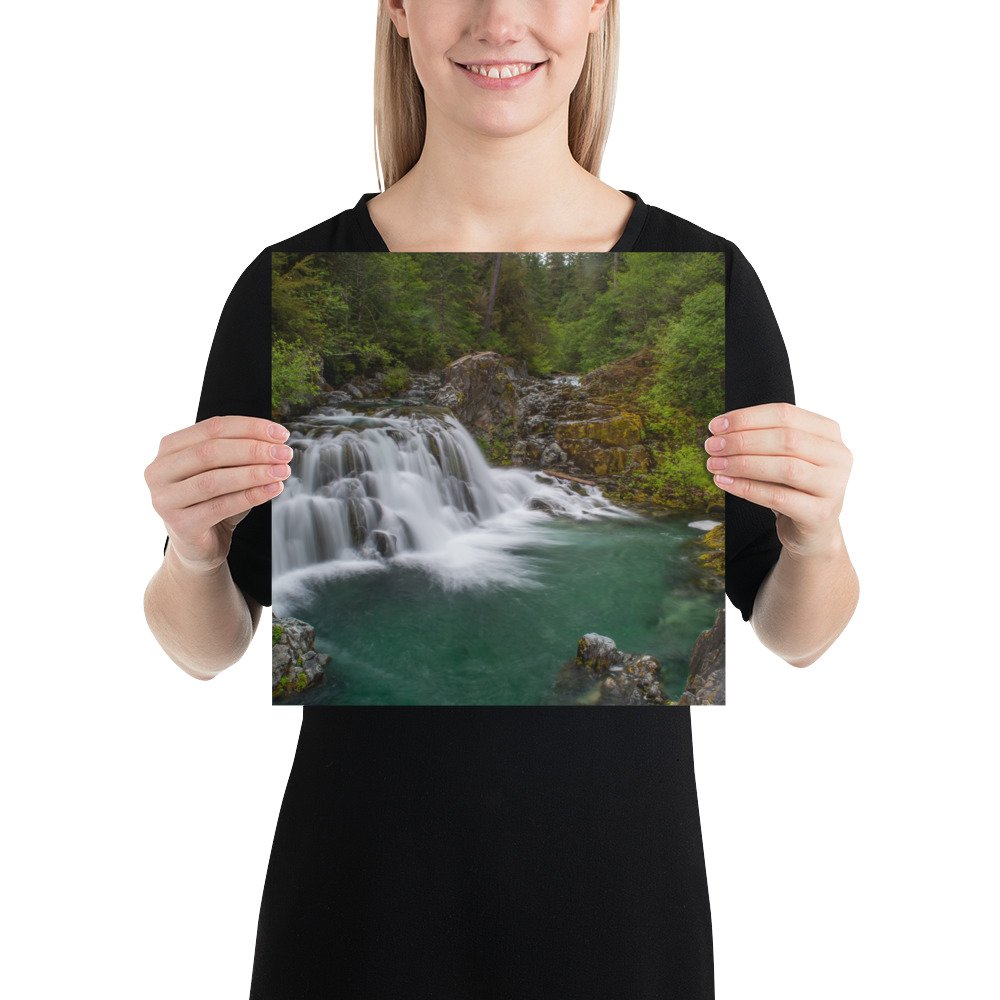Sawmill Falls, Gates, Oregon - Enhanced Matte Paper Poster(in) - Image 4