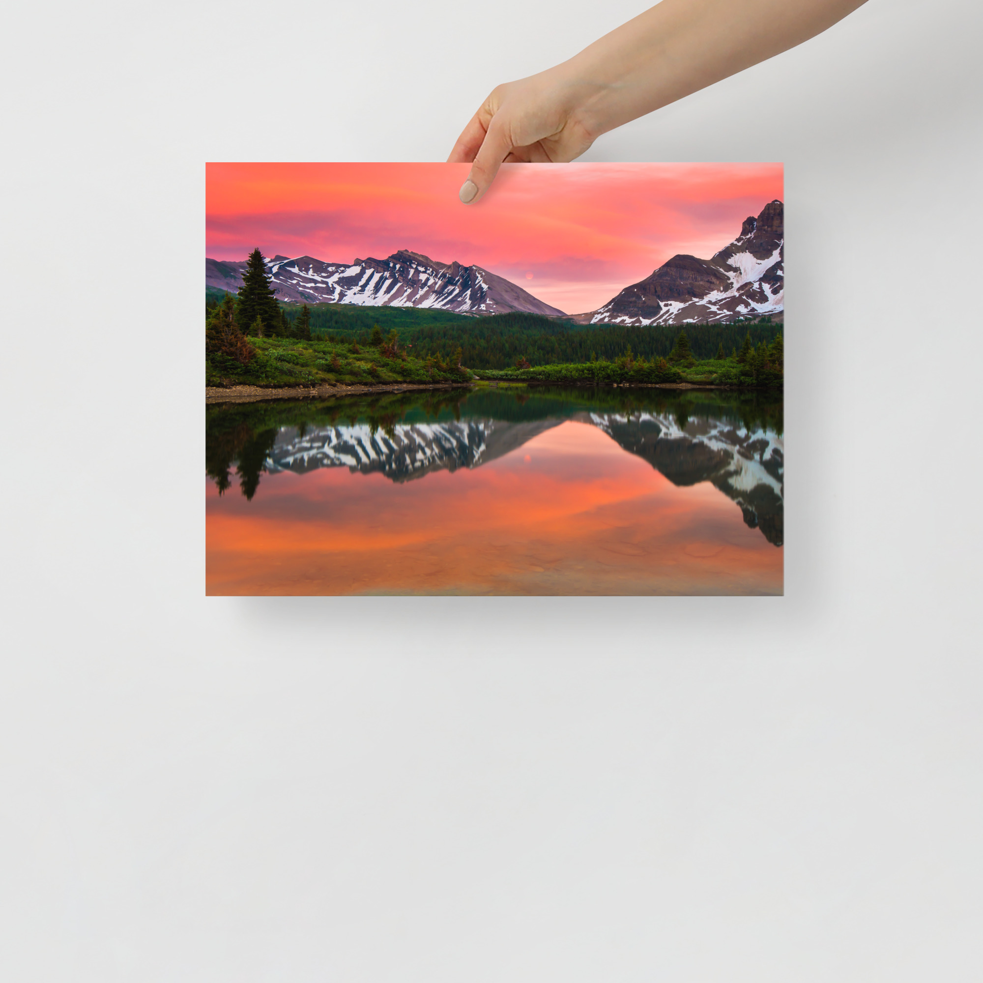 Sunset in Banff, British Columbia - Enhanced Matte Paper Poster(in) - Image 5