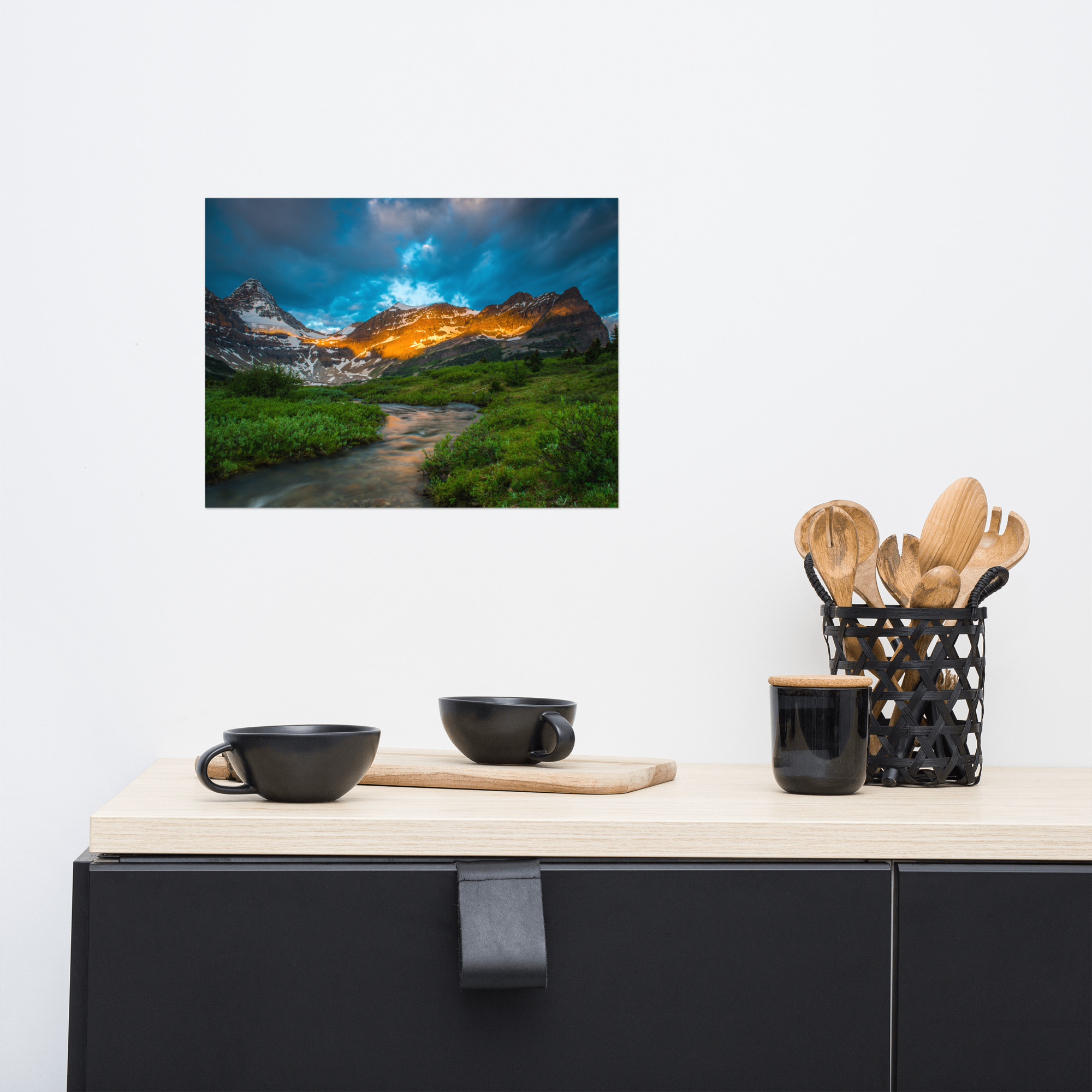 Sunrise at the foot of Mt. Assiniboine British Columbia - Enhanced Matte Paper Poster(in) - Image 5