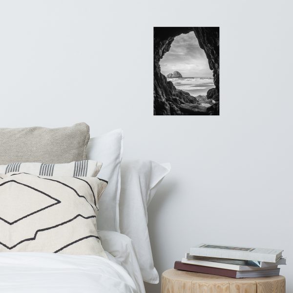 Ocean View Peaking Through Rocks - Premium Luster Photo Paper Poster (in) - Image 5