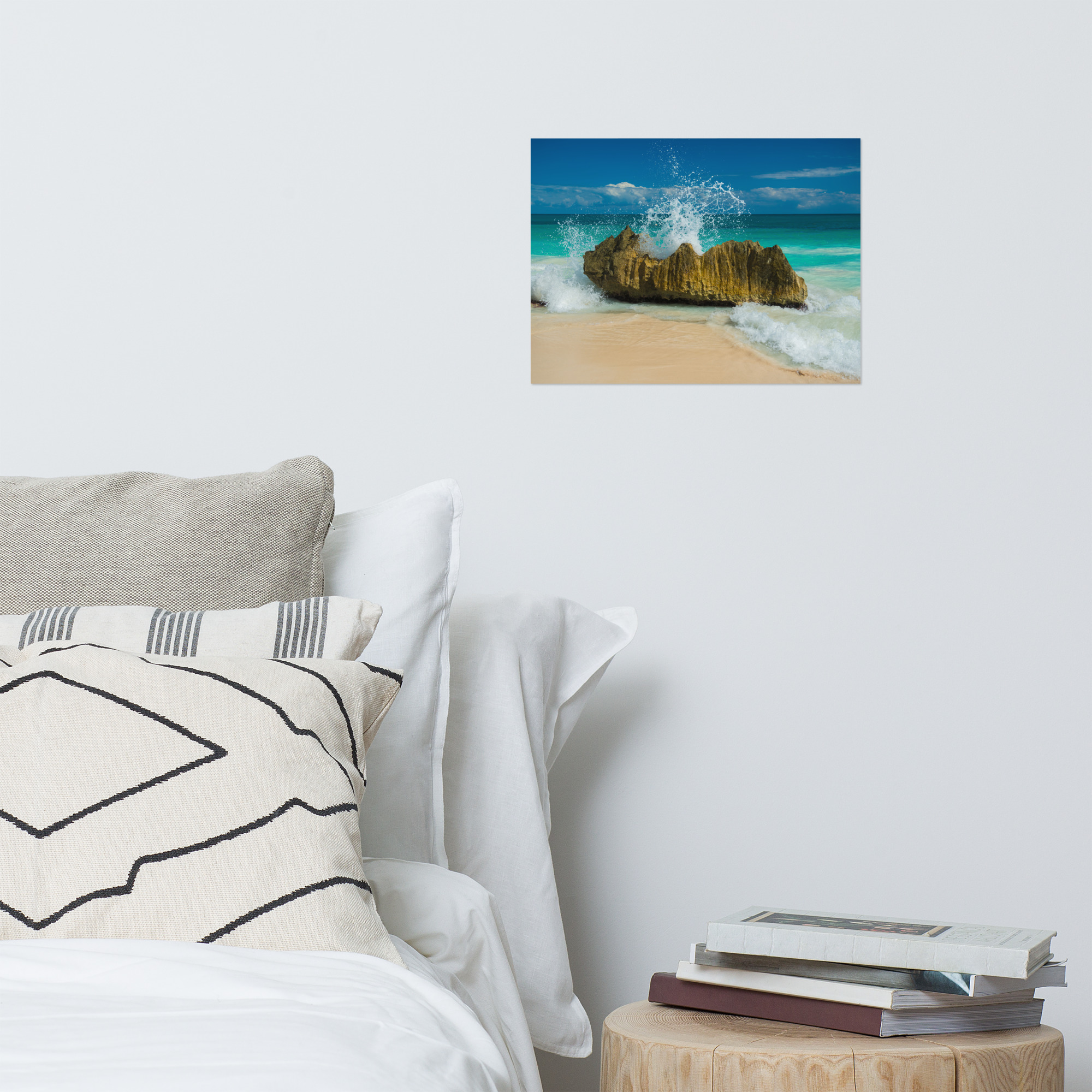 Tropical Waves on Rocks - Premium Luster Photo Paper Poster (in) - Image 5