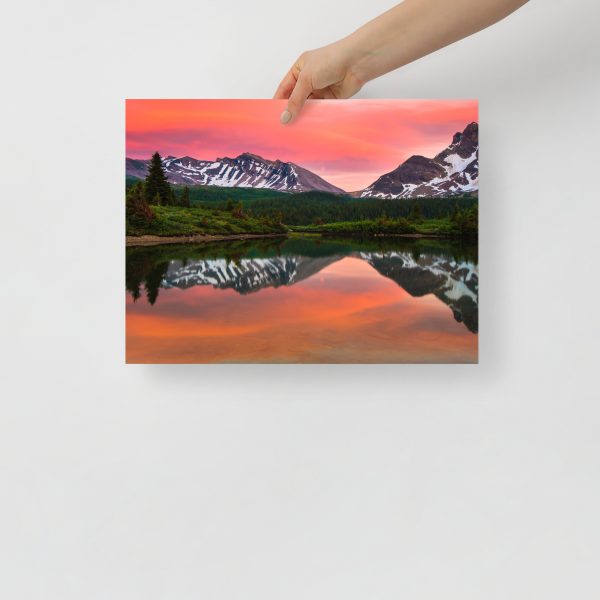 Sunset in Banff, British Columbia - Premium Luster Photo Paper Poster (in) - Image 5