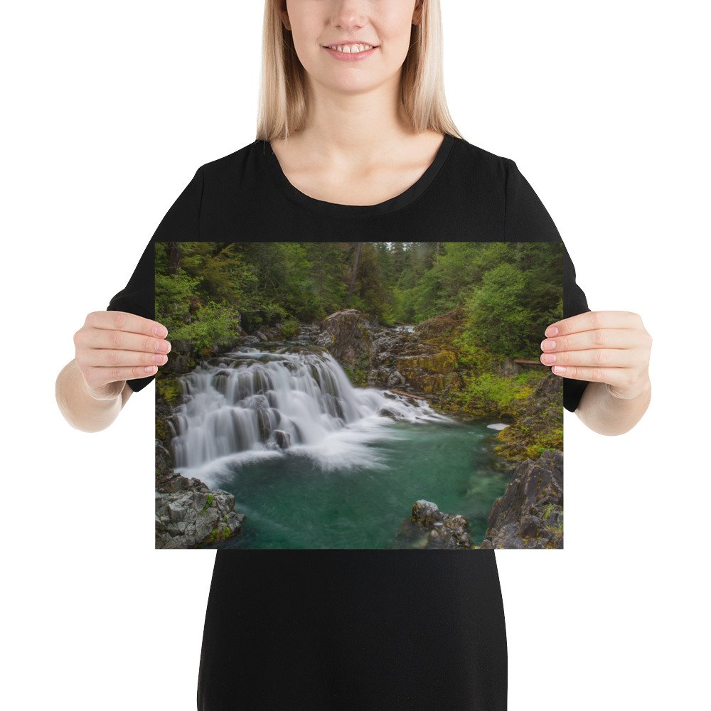 Sawmill Falls, Gates, Oregon - Enhanced Matte Paper Poster(in) - Image 5