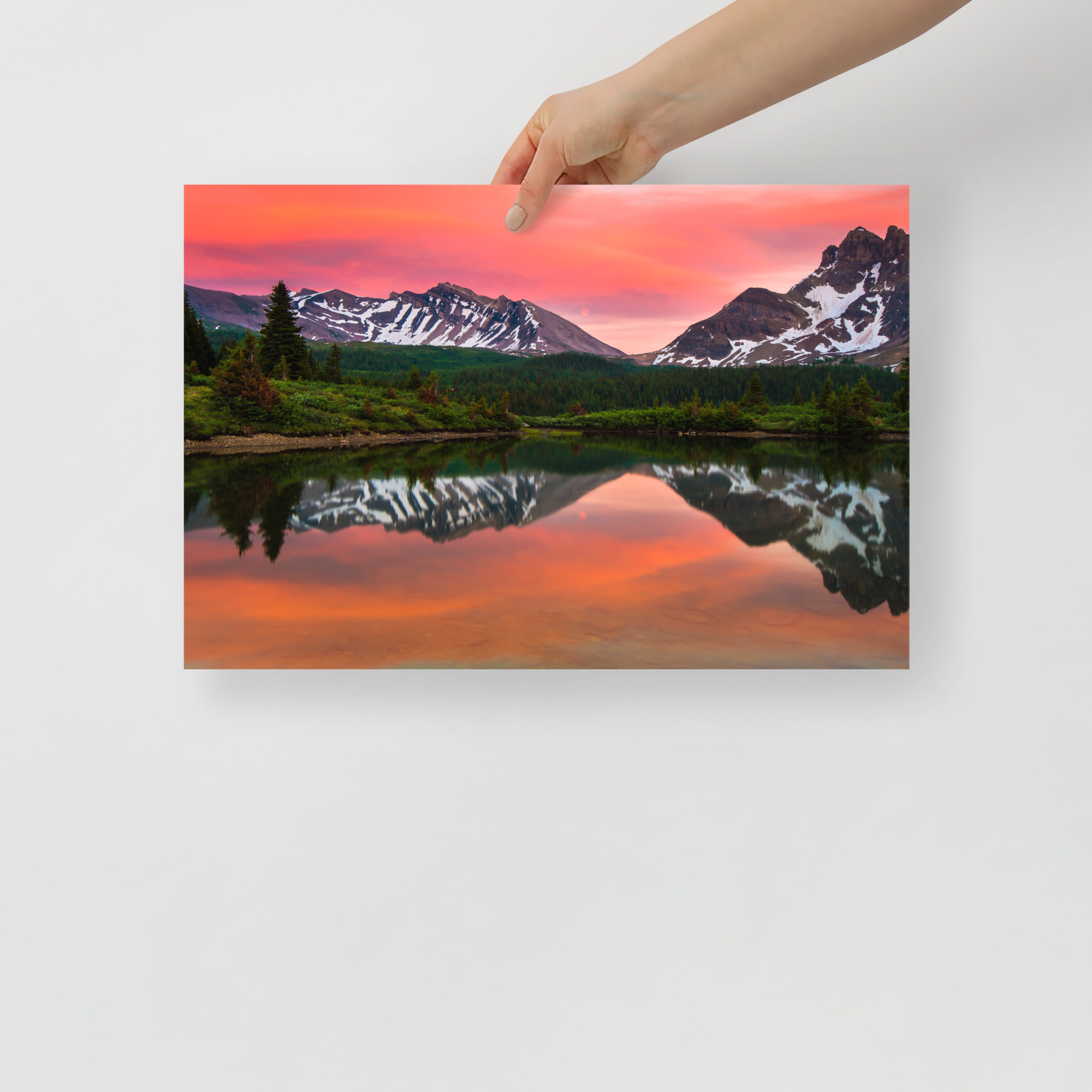 Sunset in Banff, British Columbia - Enhanced Matte Paper Poster(in) - Image 6