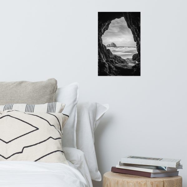 Ocean View Peaking Through Rocks - Premium Luster Photo Paper Poster (in) - Image 6