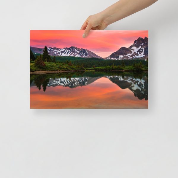 Sunset in Banff, British Columbia - Premium Luster Photo Paper Poster (in) - Image 6