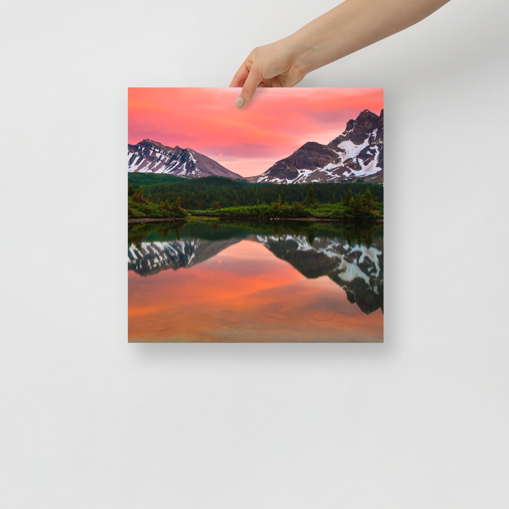 Sunset in Banff, British Columbia - Enhanced Matte Paper Poster(in) - Image 7