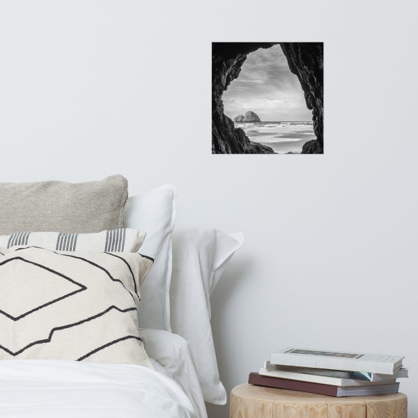 Ocean View Peaking Through Rocks - Premium Luster Photo Paper Poster (in) - Image 7