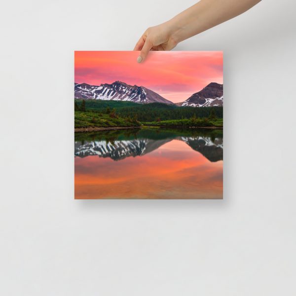 Sunset in Banff, British Columbia - Premium Luster Photo Paper Poster (in) - Image 7