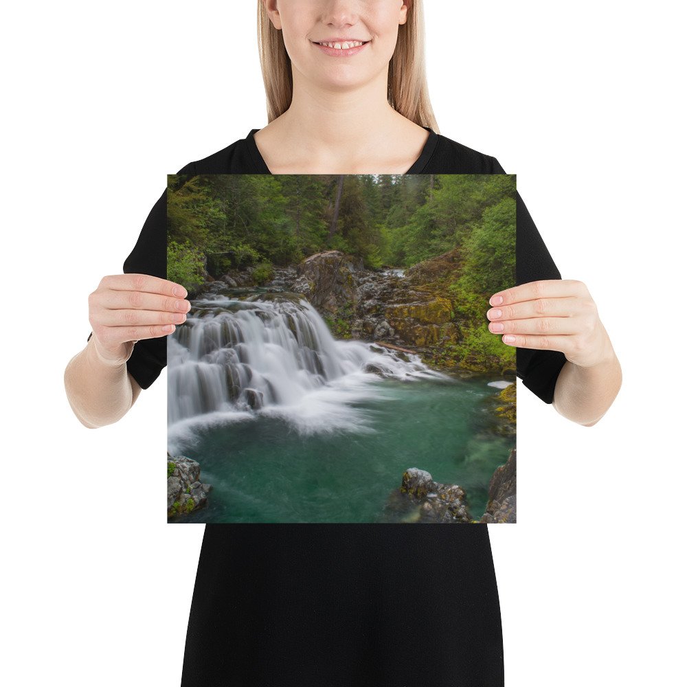 Sawmill Falls, Gates, Oregon - Enhanced Matte Paper Poster(in) - Image 7