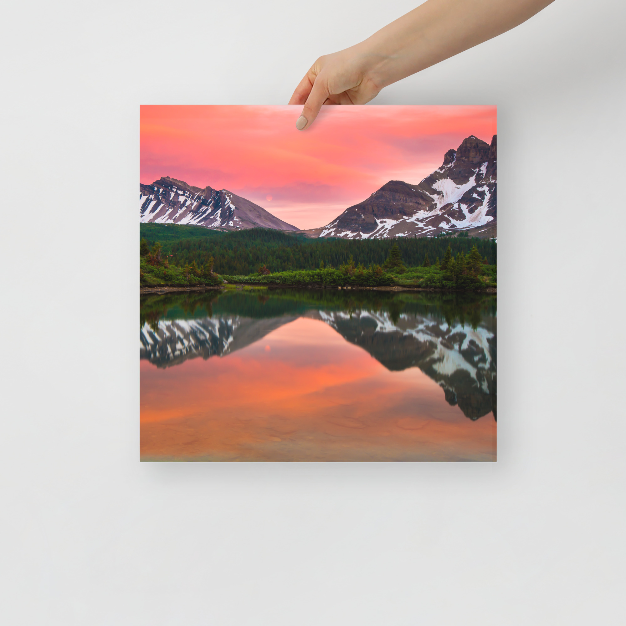 Sunset in Banff, British Columbia - Enhanced Matte Paper Poster(in) - Image 8
