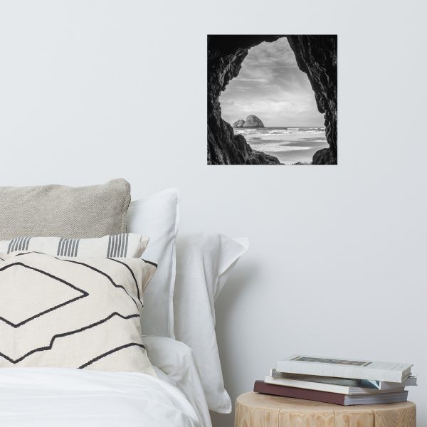 Ocean View Peaking Through Rocks - Premium Luster Photo Paper Poster (in) - Image 8