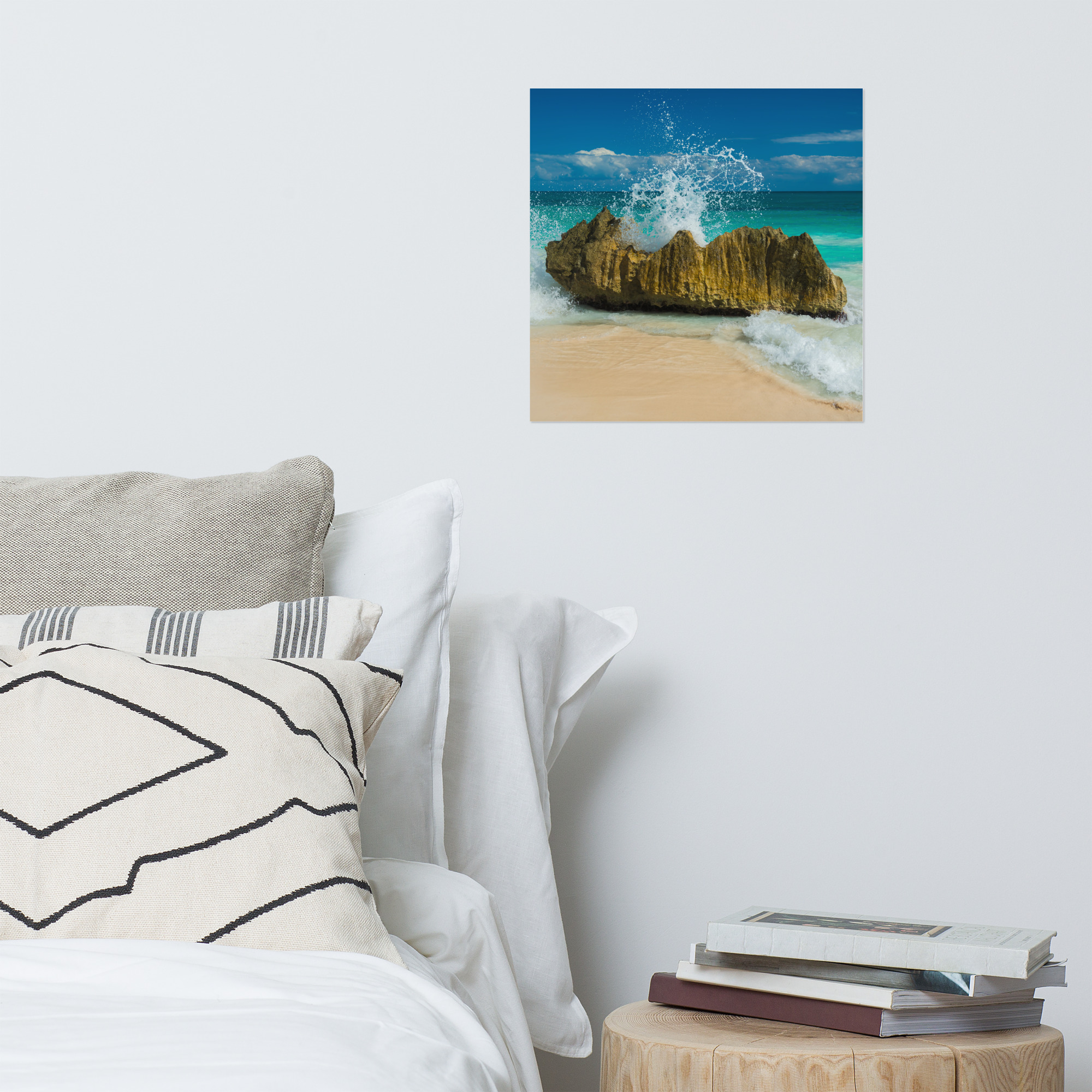 Tropical Waves on Rocks - Premium Luster Photo Paper Poster (in) - Image 8