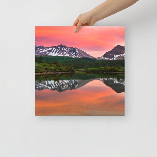 Sunset in Banff, British Columbia - Premium Luster Photo Paper Poster (in) - Image 8