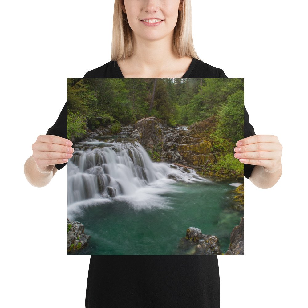 Sawmill Falls, Gates, Oregon - Enhanced Matte Paper Poster(in) - Image 8