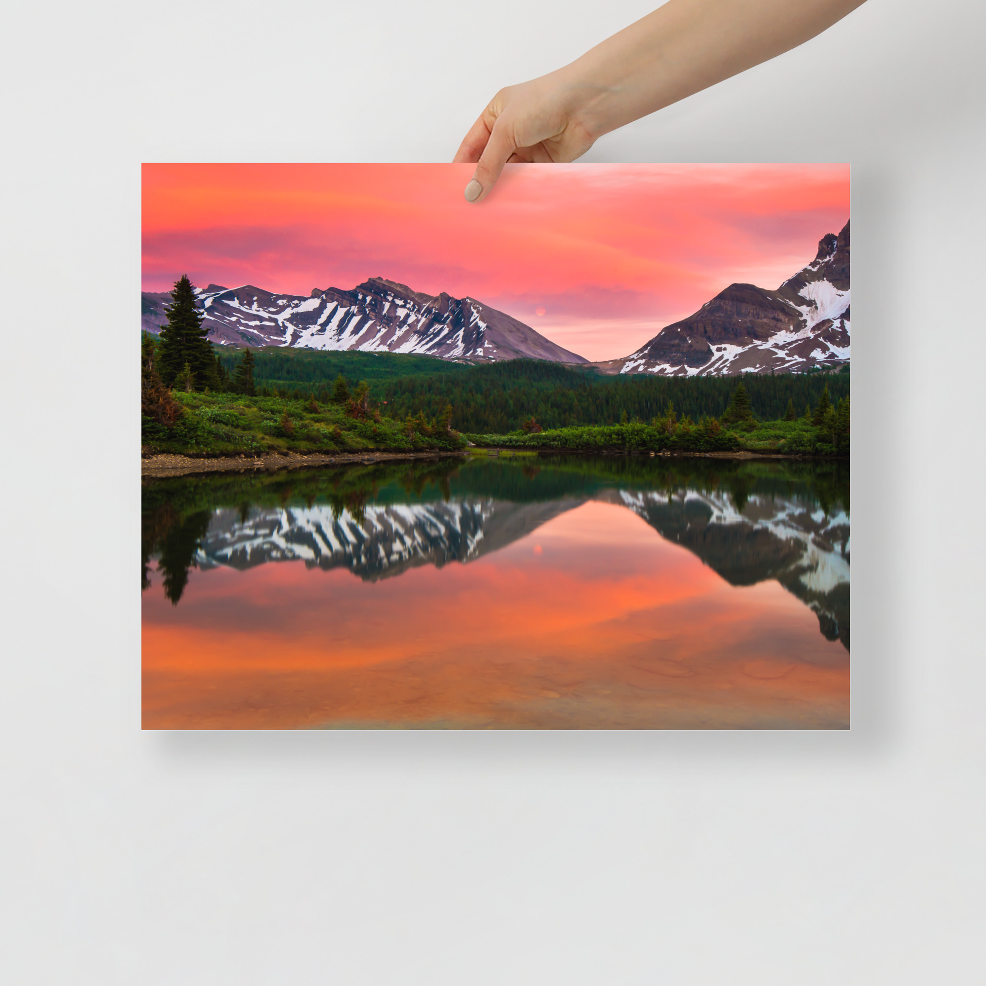 Sunset in Banff, British Columbia - Enhanced Matte Paper Poster(in) - Image 9