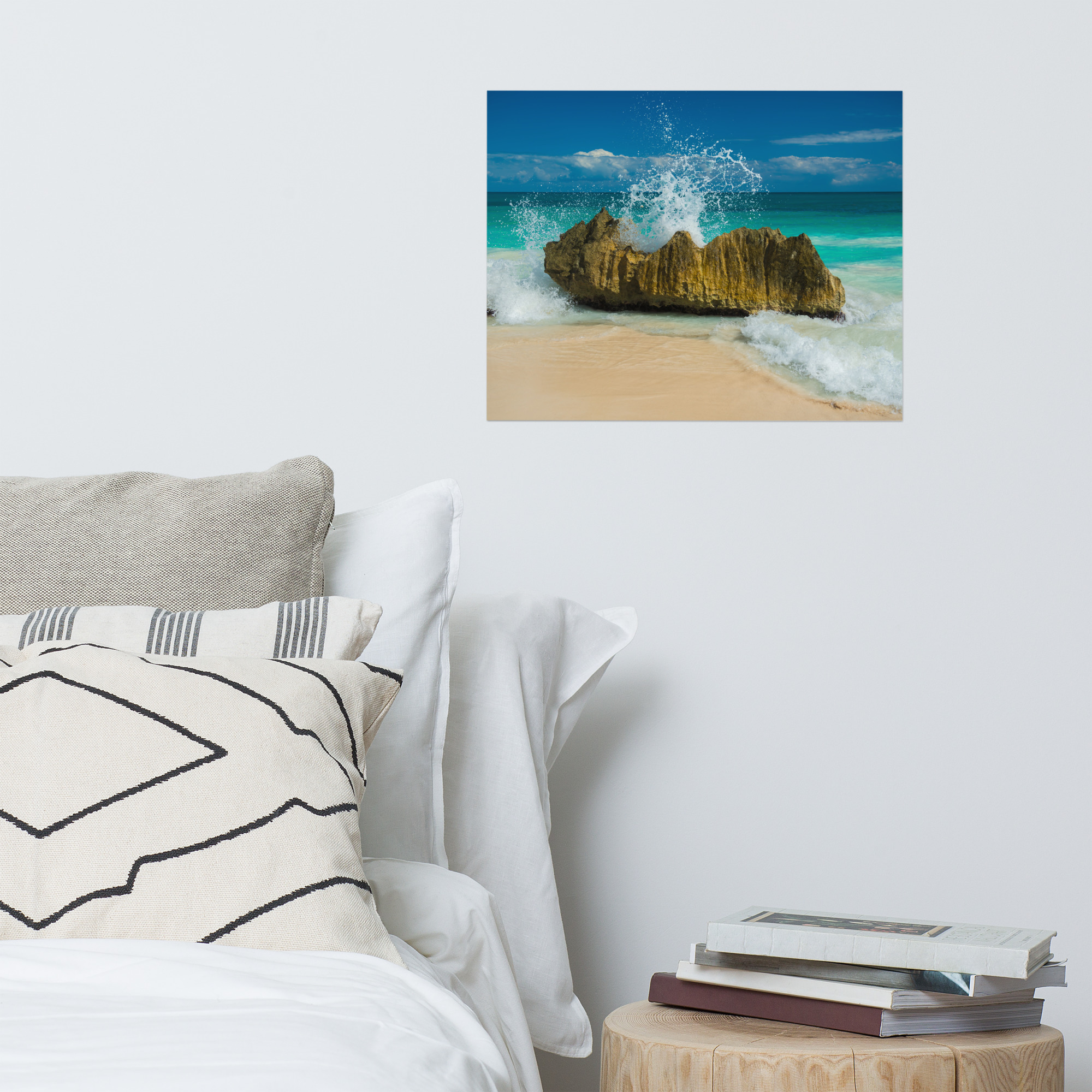 Tropical Waves on Rocks - Premium Luster Photo Paper Poster (in) - Image 9