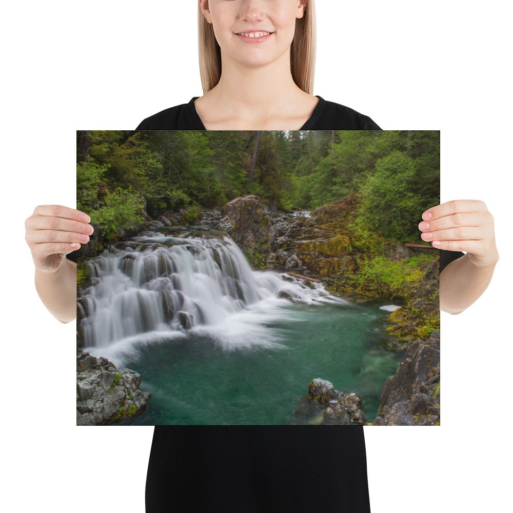 Sawmill Falls, Gates, Oregon - Enhanced Matte Paper Poster(in) - Image 9