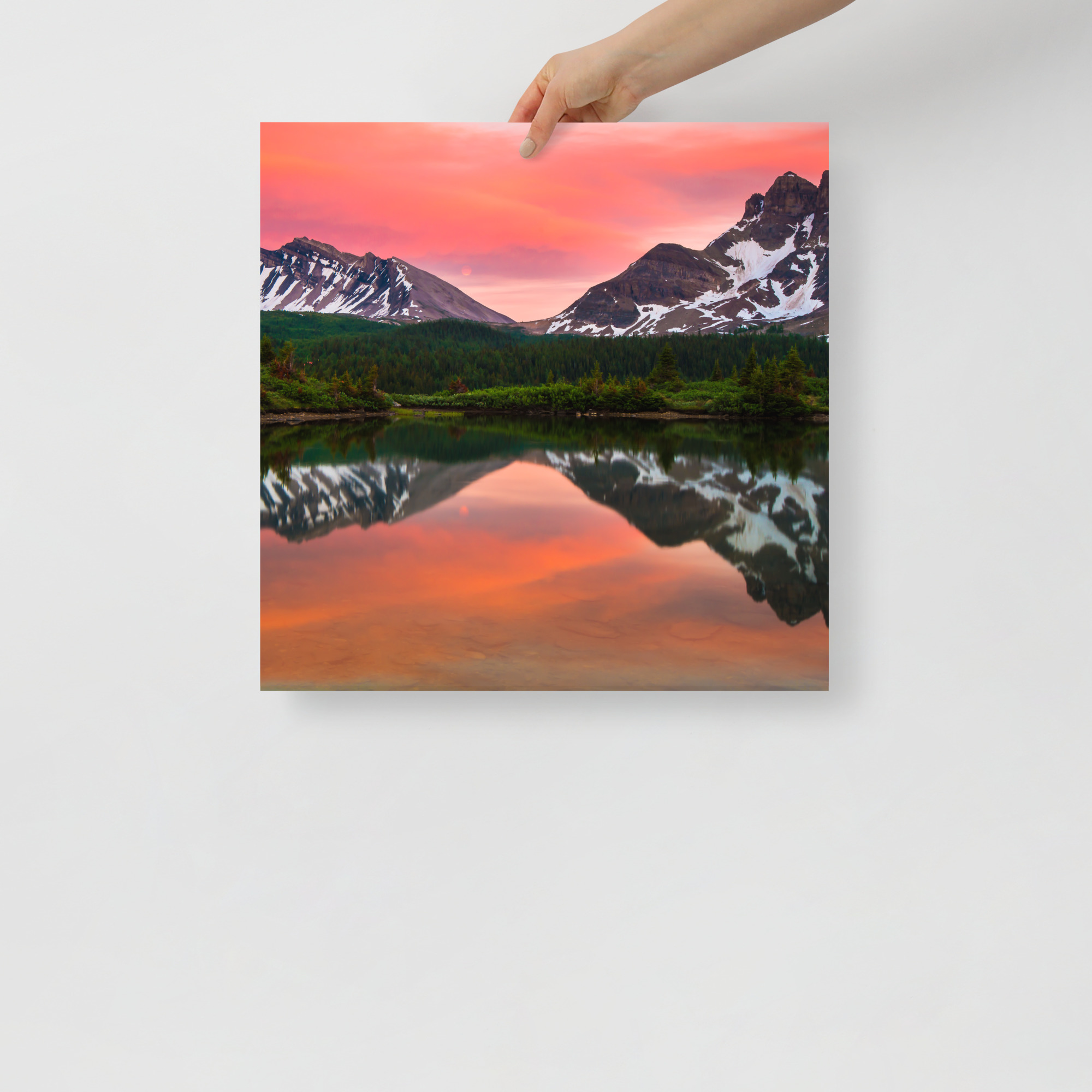 Sunset in Banff, British Columbia - Enhanced Matte Paper Poster(in) - Image 10
