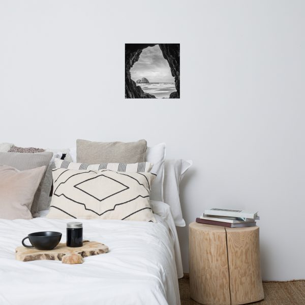 Ocean View Peaking Through Rocks - Premium Luster Photo Paper Poster (in) - Image 10