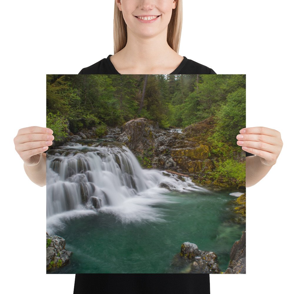 Sawmill Falls, Gates, Oregon - Enhanced Matte Paper Poster(in) - Image 10