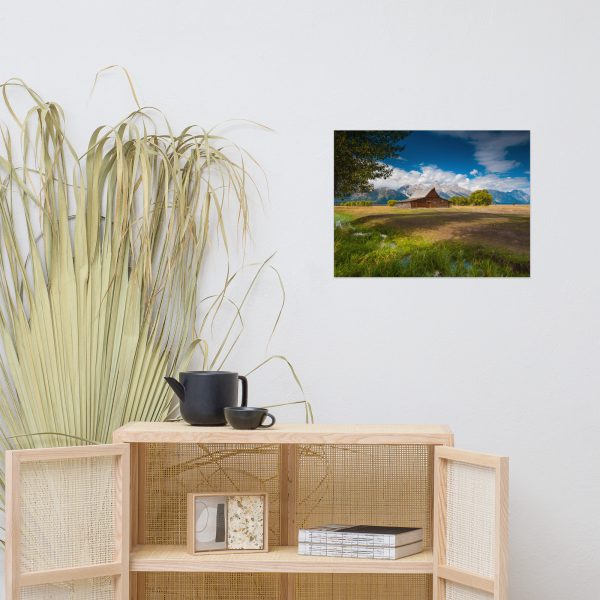 Moulton Barn, Grand Tetons, Wyoming - Premium Luster Photo Paper Poster (in)