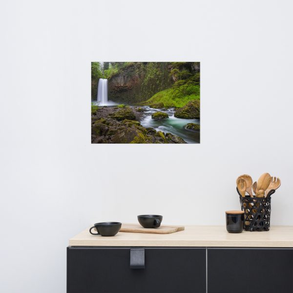 Abiqua Falls, Scotts Mills, Oregon - Premium Luster Photo Paper Poster (in)
