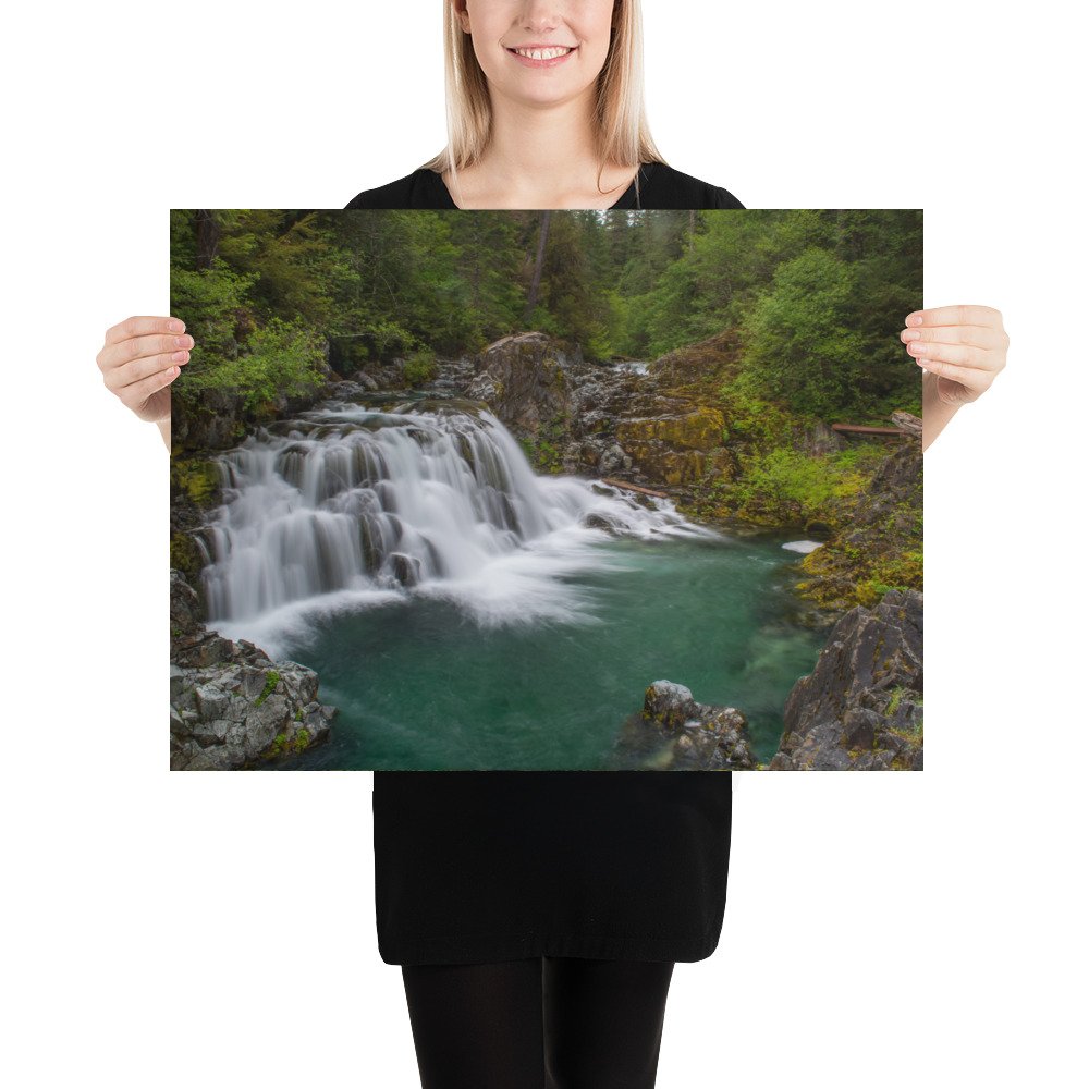 Sawmill Falls, Gates, Oregon - Enhanced Matte Paper Poster(in) - Image 11