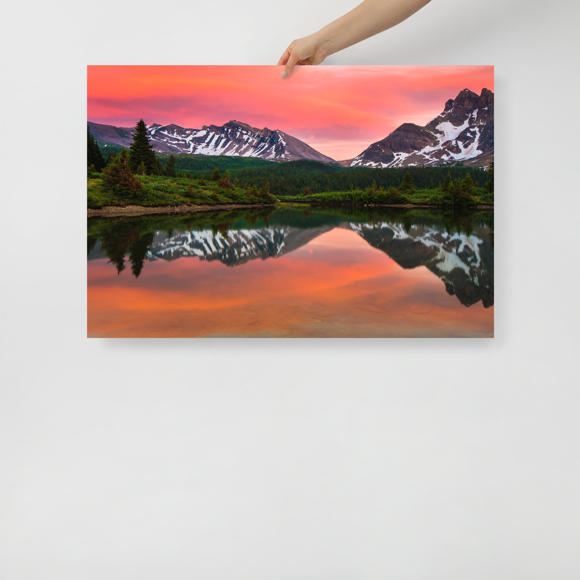 Sunset in Banff, British Columbia - Enhanced Matte Paper Poster(in) - Image 12