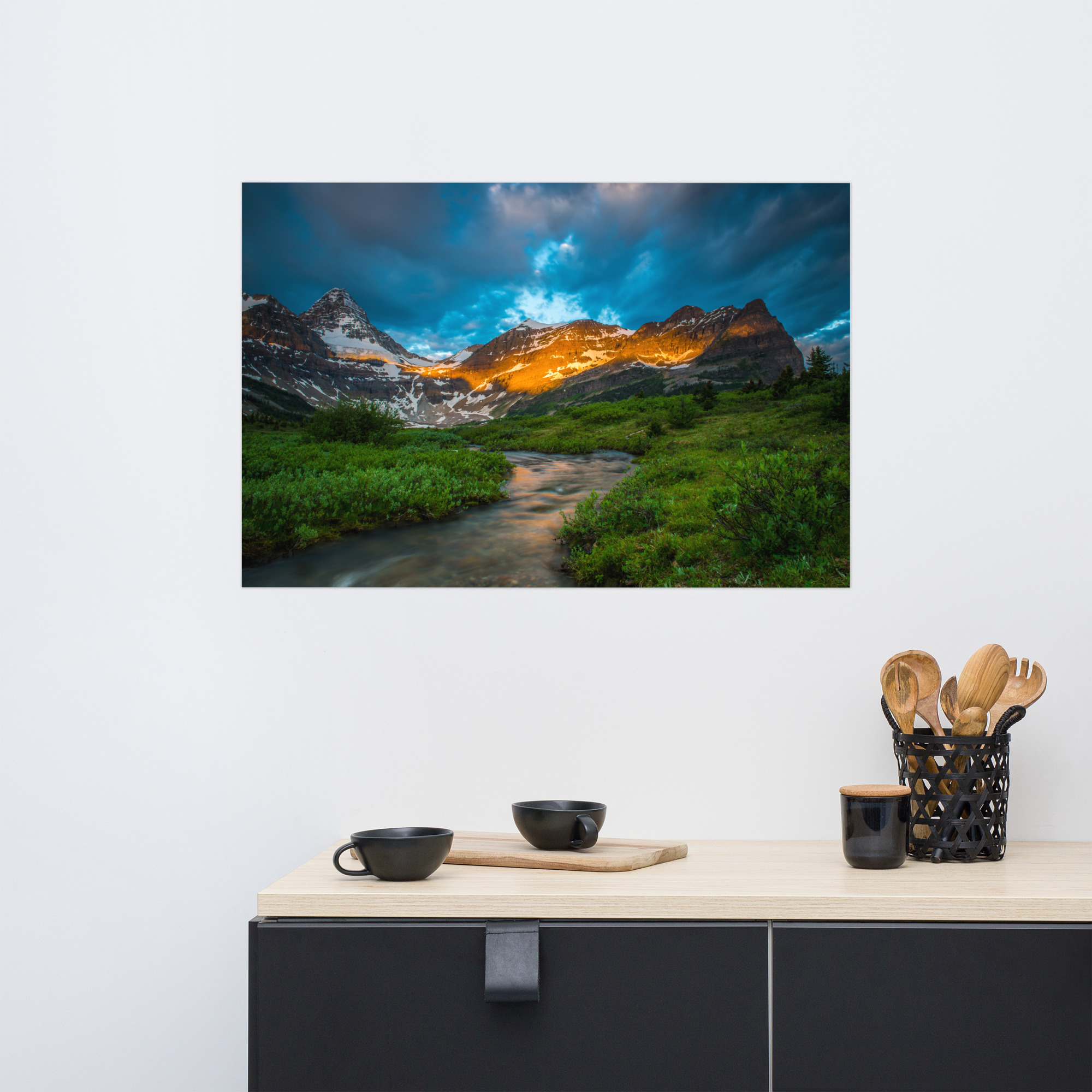Sunrise at the foot of Mt. Assiniboine British Columbia - Enhanced Matte Paper Poster(in) - Image 12