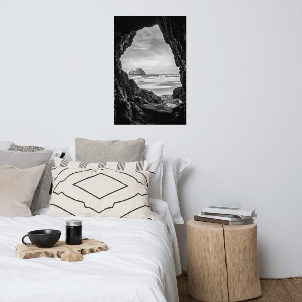 Ocean View Peaking Through Rocks - Premium Luster Photo Paper Poster (in) - Image 11