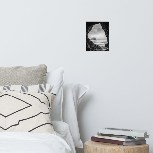 Ocean View Peaking Through Rocks - Premium Luster Photo Paper Poster (in) - Image 12