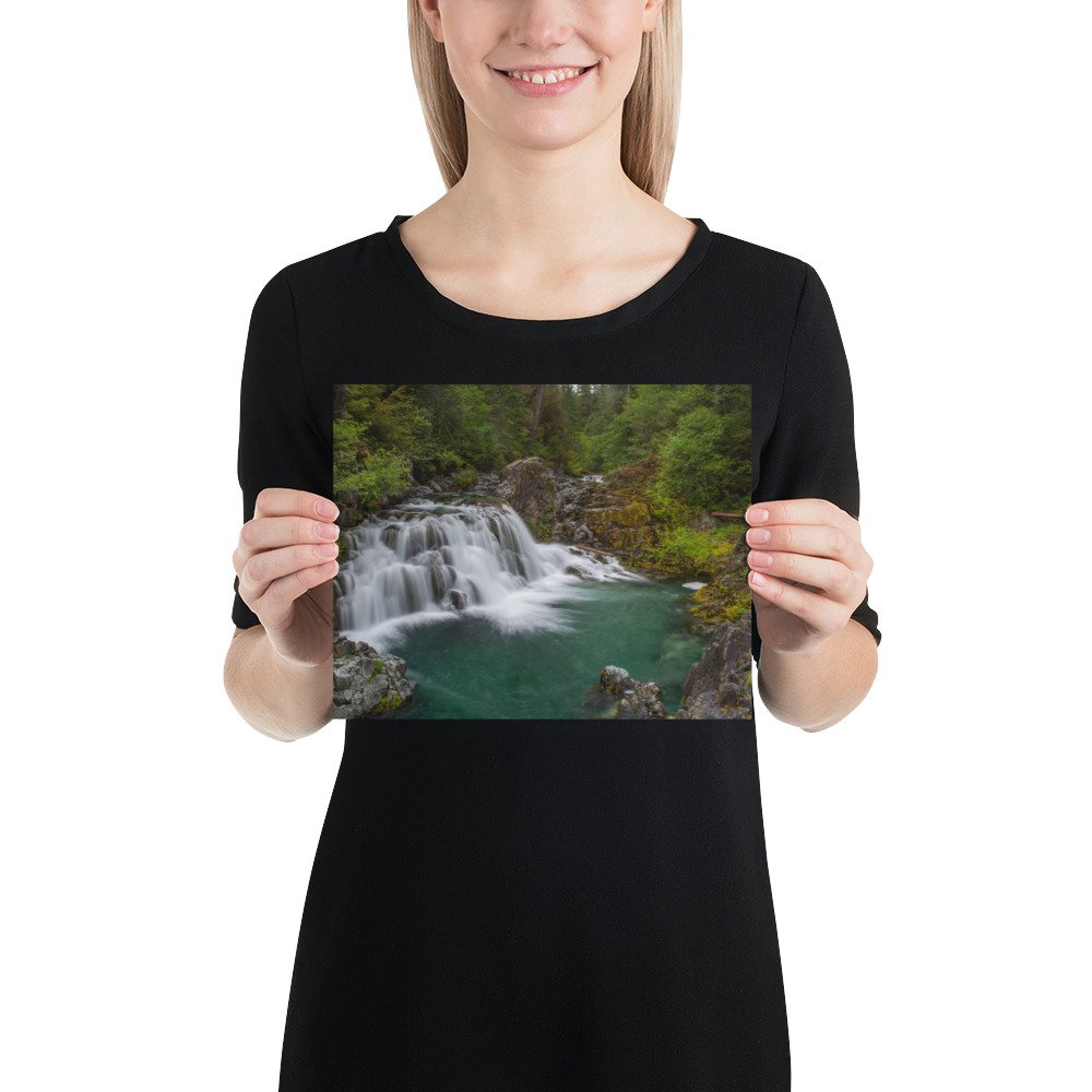 Sawmill Falls, Gates, Oregon - Enhanced Matte Paper Poster(in)