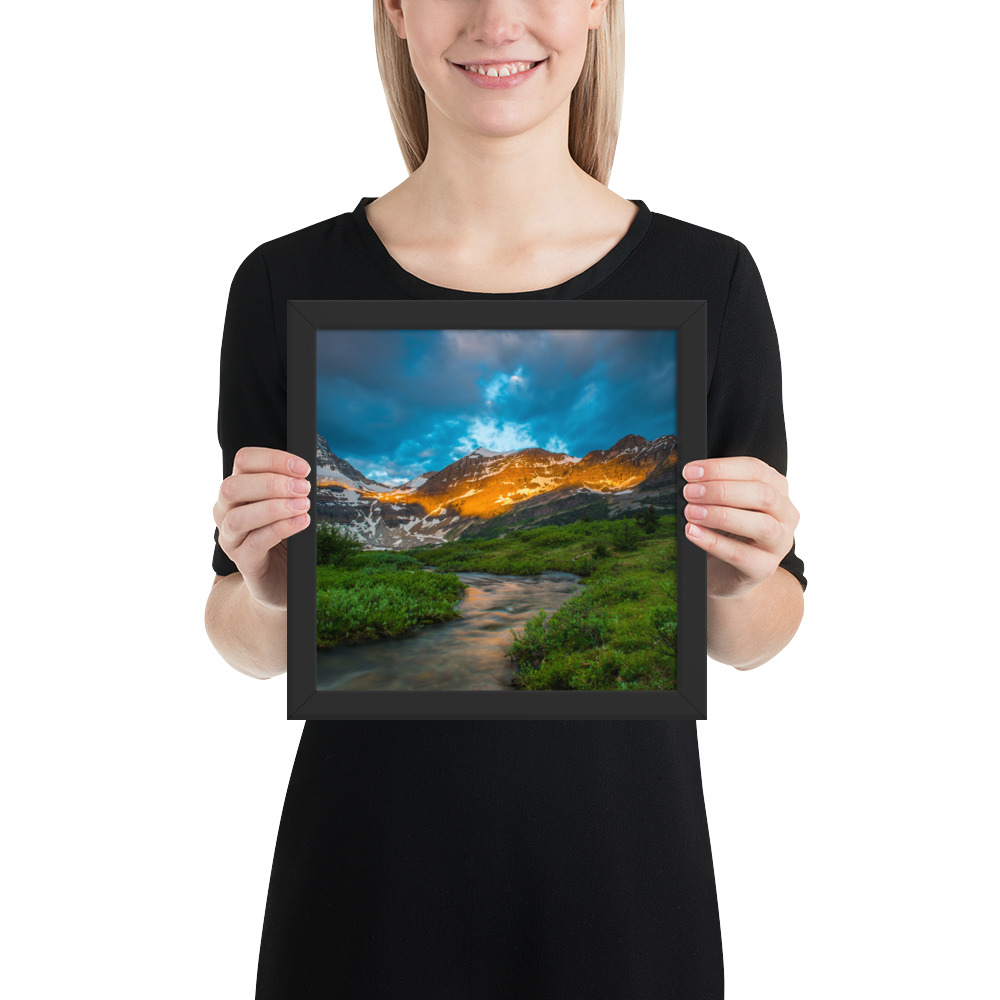 Sunrise at the foot of Mt. Assiniboine British Columbia-Enhanced Matte Paper Framed Poster (in) - Image 3