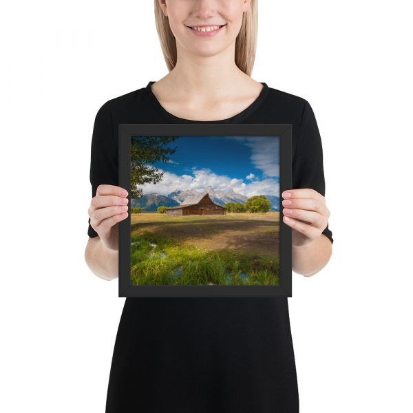 Moulton Barn, Grand Tetons, Wyoming-Enhanced Matte Paper Framed Poster (in) - Image 3