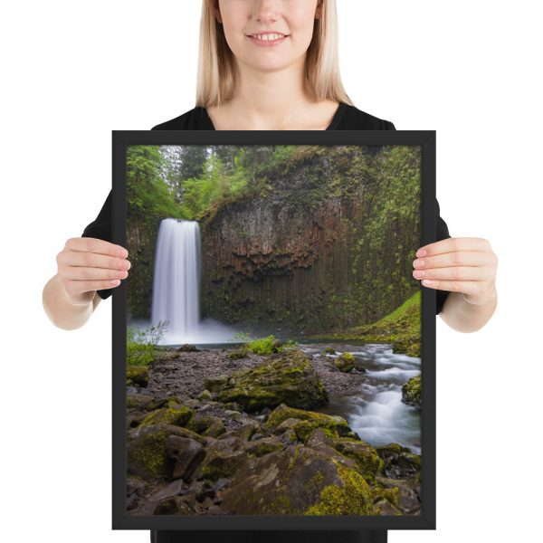 Abiqua Falls, Scotts Mills, Oregon -Enhanced Matte Paper Framed Poster (in) - Image 10