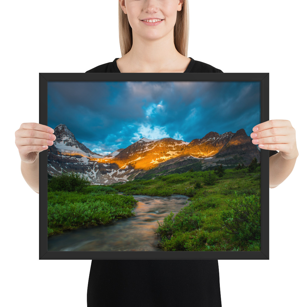 Sunrise at the foot of Mt. Assiniboine British Columbia-Enhanced Matte Paper Framed Poster (in) - Image 10