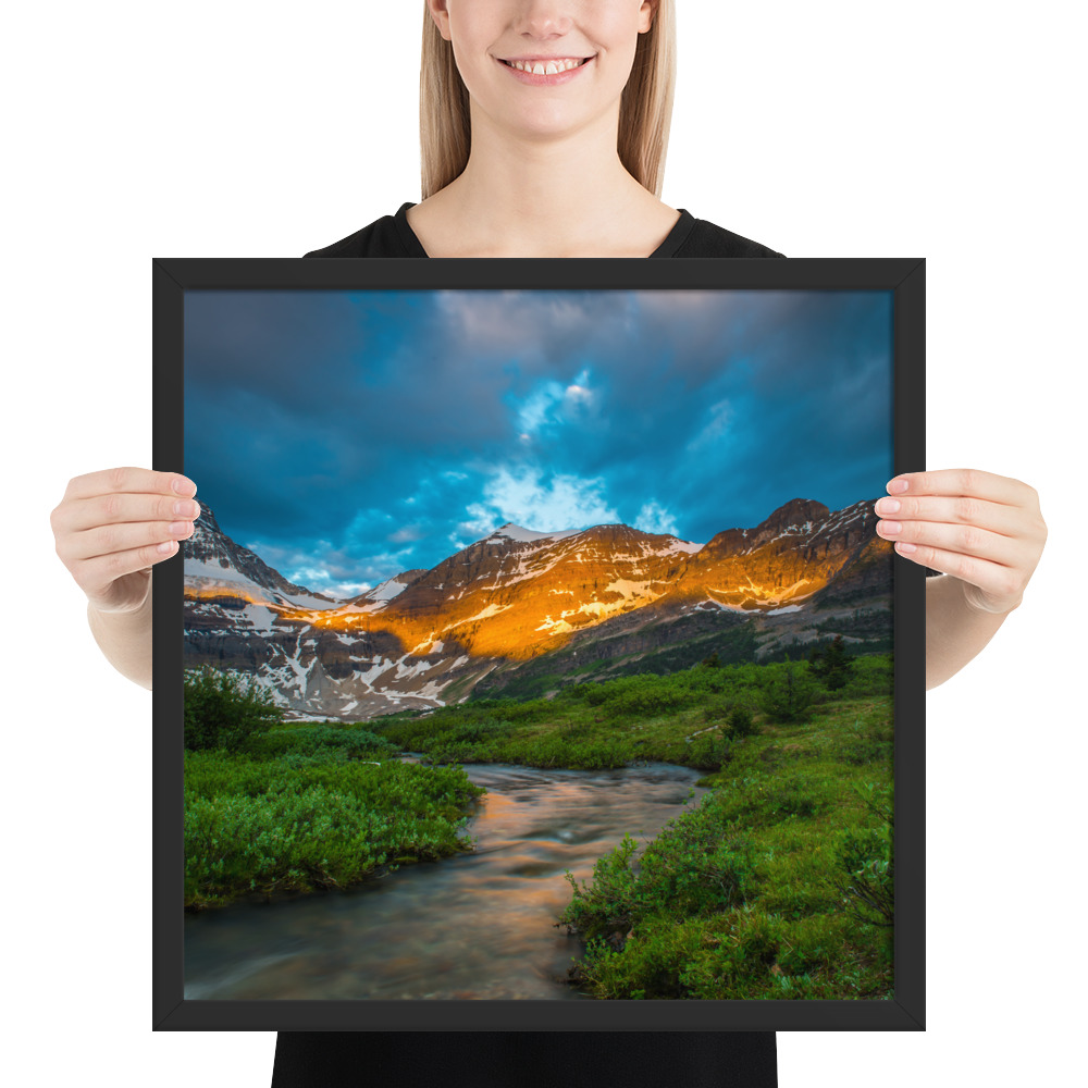 Sunrise at the foot of Mt. Assiniboine British Columbia-Enhanced Matte Paper Framed Poster (in) - Image 11