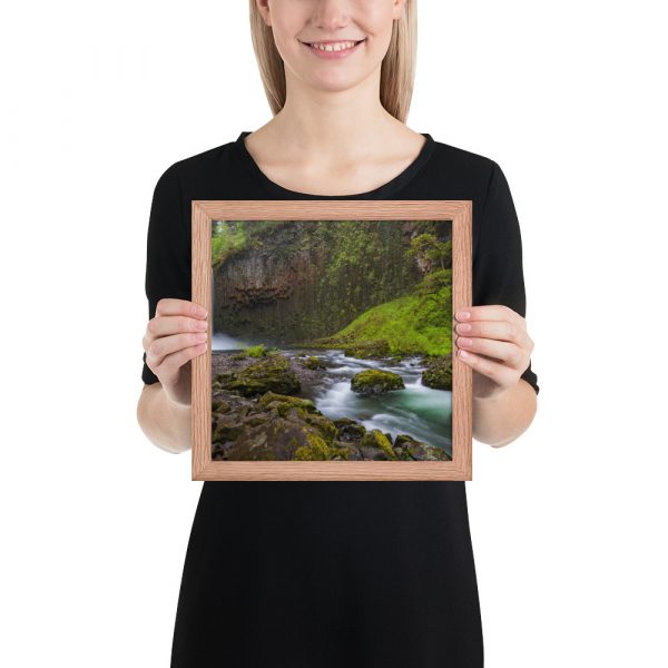 Abiqua Falls, Scotts Mills, Oregon -Enhanced Matte Paper Framed Poster (in) - Image 14